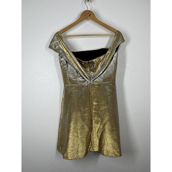 Sandro Palacio Metallic Mini Dress - Picture 7 of 9